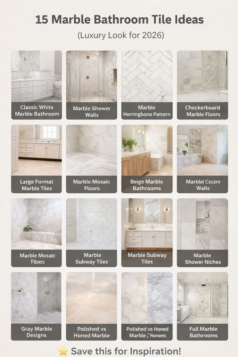 15 Marble Bathroom Tile Ideas for a Luxury Look (2026 Design Guide ...