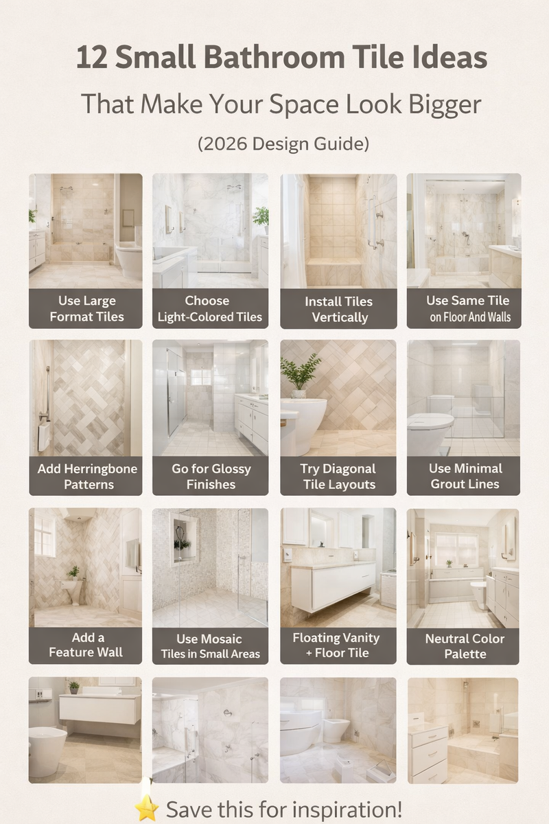 Small Bathroom Tile Ideas That Make Your Space Look Bigger (2026 Guide ...