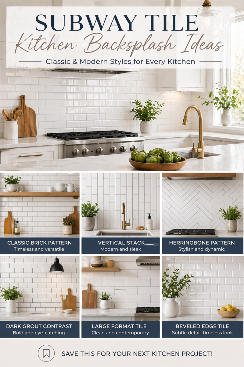 Subway Tile Kitchen Backsplash Ideas: Classic & Modern Styles (2026 ...