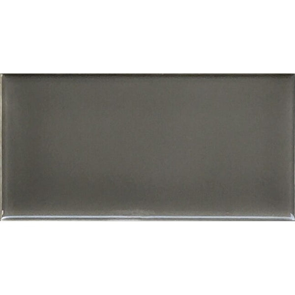 Charcoal 3x6 Glazed Ceramic Wall Tile - stoneandtiledepot.com
