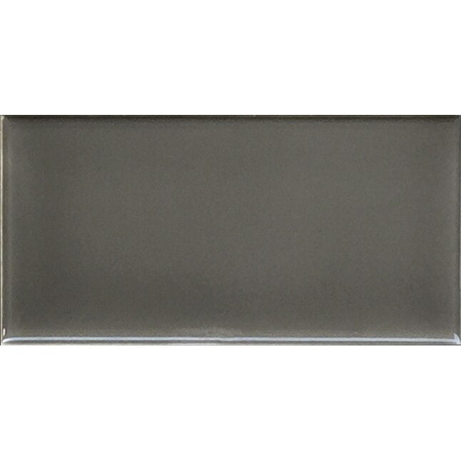 Charcoal 3x6 Glazed Ceramic Wall Tile - stoneandtiledepot.com