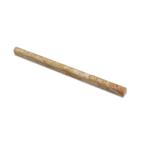 1/2x12 Honed Valencia Travertine Pencil Liner.