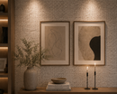 Golden Leather White Marble Mosaic Tile