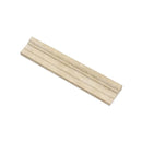 2 1/2x12 Honed Durango Travertine Double-Step Chair Rail Trim.