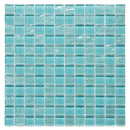 Crystal Aqua Osaka Maldives Green 1x2 Glass Mosaic Tile