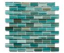 Crystal Aqua Aba Emerald Green Glass Mosaic Tile