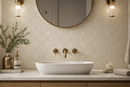 Marakkesh White Marble Waterjet Mosaic Tile