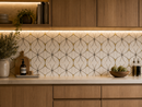 Waterjet Monaco Thassos Brass Stainless Steel Mosaic Tile
