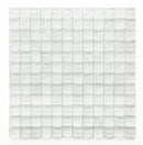 Crystal Aqua Soho White 1x1 Glass Mosaic Tile