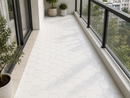 Thassos 4" Hexagon Marble Mosaic Tile