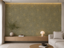 Golden Blossom 18x18 Floral Decorative Tile