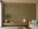 Golden Blossom 18x18 Floral Decorative Tile