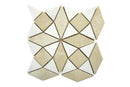 Athena Cream & Dolomite Marble Waterjet Mosaic Tile