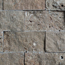 Noce Travertine 2x4 Split Face Mosaic Tile