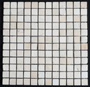 Cream Light Bianco 1x1 Tumbled Mosaic Tile