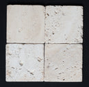 Cream Light Bianco 4x4 Tumbled Mosaic Tile