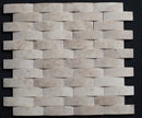 Adella Cappuccino Collection Curve Honed Mosaic Tile