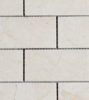 Crema Marfil Marble 2x4 Honed Mosaic Tile