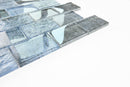 Crystal Aqua Diana Blue 2X3 Glass Mosaic Tile