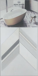 Dolomite Equador Chevron Honed Mosaic Tile - stoneandtiledepot.com