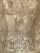 Emperador Dark Spanish Marble 2x2 Polished Mosaic Tile