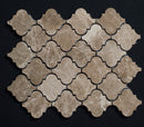 Emperador Light Spanish Marble Lantern Polished Mosaic Tile