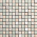Mosaic tile pattern with small square tiles in various colors