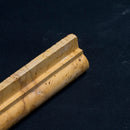 Gold Travertine Ogee Edge 2x12 Honed and Unfilled Mosaic Tile