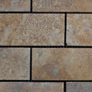 Gold Travertine 2x4 Honed and Filled Mosaic Tile