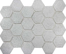 Hexa Mega Garden White Matte Glass Mosaic Tile
