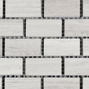 Haisa Light Marble 1x2 Honed Mosaic Tile