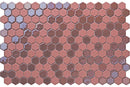 Hexa Neostone Blend Artistic Pink Glass Mosaic Tile