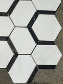 Catacomb Dolomite Marquina Honed Mosaic Tile