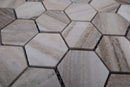 Palisandro Marble 2x2 Hexagon Mosaic Tile - stoneandtiledepot.com