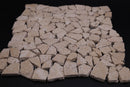 Noce Travertine Flat Pebble Broken Random Mosaic Tile - stoneandtiledepot.com