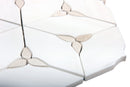 Petal Hex Beige & Dolomite Marble Waterjet Mosaic Tile