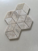 Royal Beige Polished Rhomboid Hexagon Marble Mosaic Tile