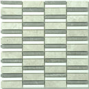 Marina Linear Mosaic Marble Honed Mosaic Tile - stoneandtiledepot.com