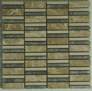Silver Sand Linear Mosaic Marble Honed Mosaic Tile - stoneandtiledepot.com