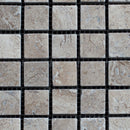 Noce Travertine 1x1 Tumbled Mosaic Tile