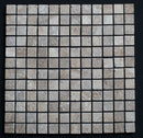 Noce Travertine 1x1 Tumbled Mosaic Tile