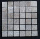 Noce Travertine 2x2 Tumbled Mosaic Tile