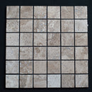 Lunarstone Noce Travertine 2x2 Honed and Filled Mosaic Tile
