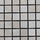 Ivory Travertine 1x1 Honed and Filled Mosaic Tile