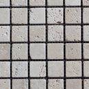 Ivory Travertine 1x1 Tumbled Mosaic Tile