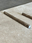 Moka Pencil Liner 3/4x12 Polished Mosaic Tile