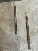 Moka Pencil Liner 3/4x12 Polished Mosaic Tile