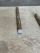 Moka Pencil Liner 3/4x12 Polished Mosaic Tile