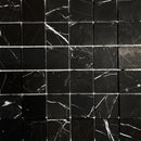 Nero Marquina Marble 2x2 Honed Mosaic Tile - stoneandtiledepot.com