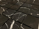 Nero Marquina Marble 2x2 Honed Mosaic Tile - stoneandtiledepot.com